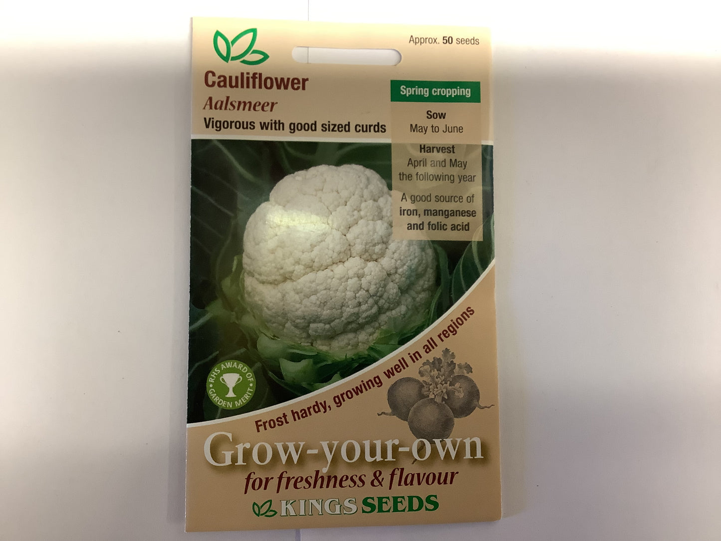 Kings Seeds Cauliflower Aalsmeer