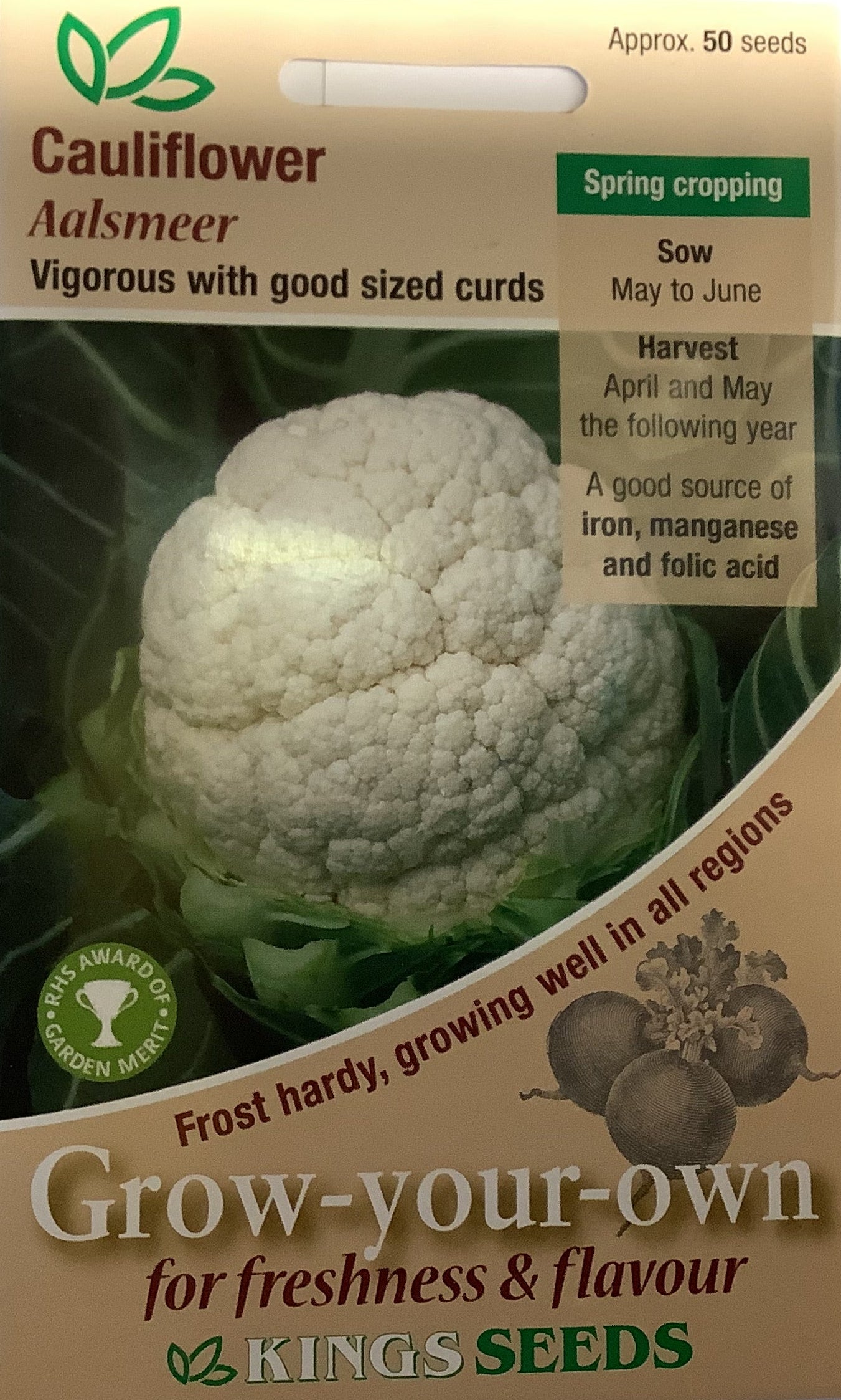 Kings Seeds Cauliflower Aalsmeer