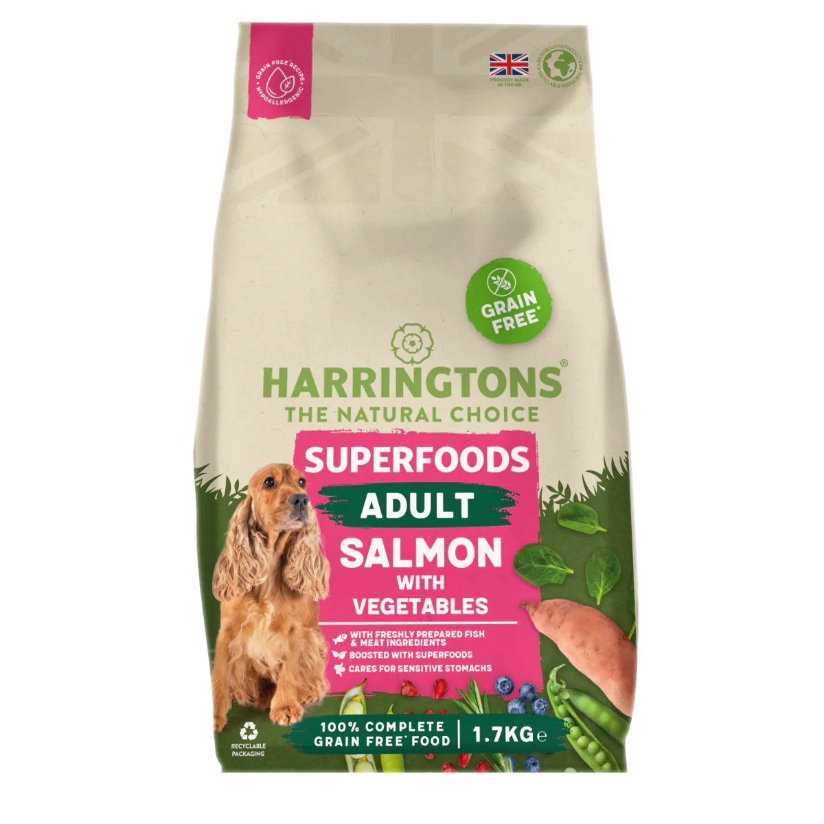 Harringtons Superfoods Grain Free Salmon With Veg 1.7kg