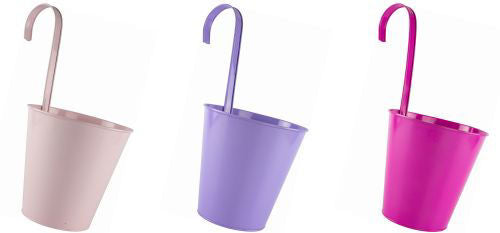 Zinc Metal Planter With Hook 16cm.5cm