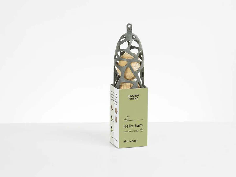 Singing Friend "Hello Sam" Fat Ball Feeder