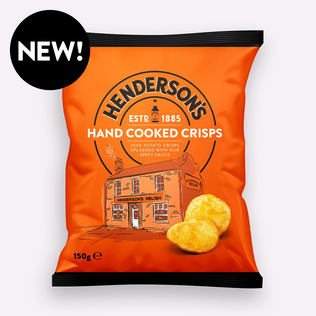 Hendersons Hand Cooked Crisps 150g