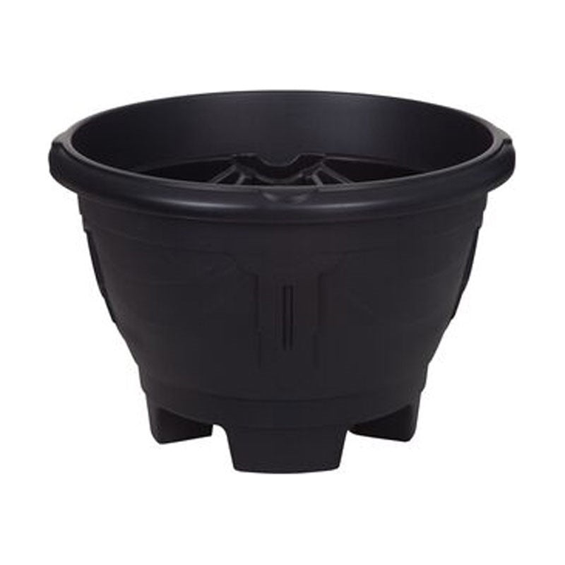 Whitefurze Venetian Planter With Legs - Black 26cm