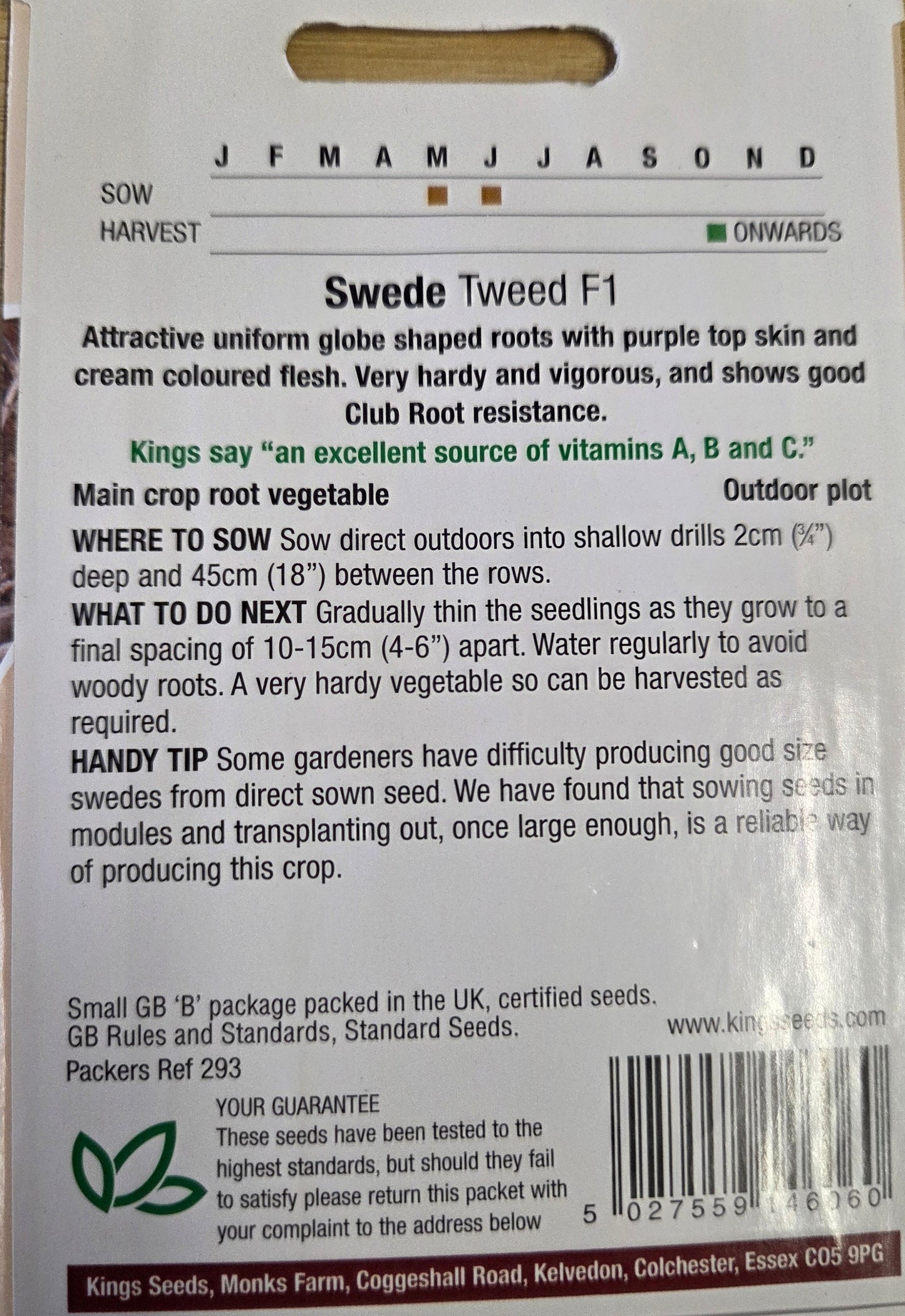 Kings Seeds Swede Tweed F1