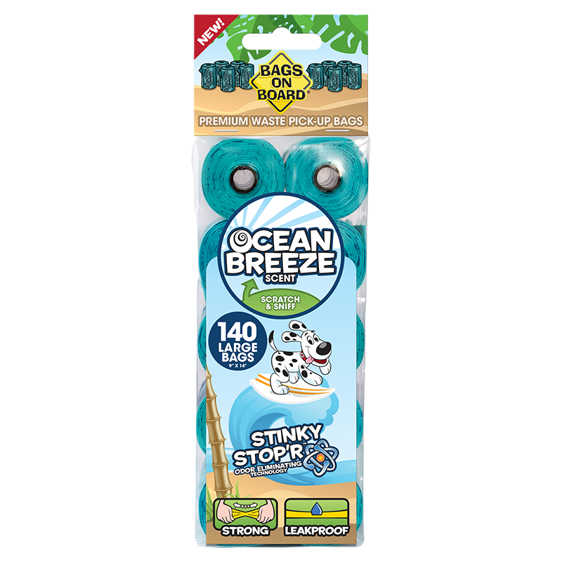 Bags On Board Dog Poop Bags 10 Rolls Scented