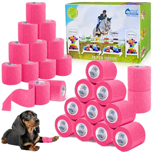 Vets Choice Equimed Wrap Bright Pink