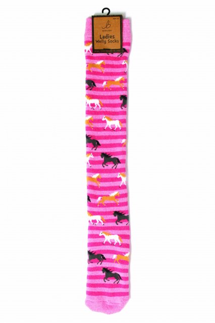 Bartleby Funky Welly Socks 4-7 Horses