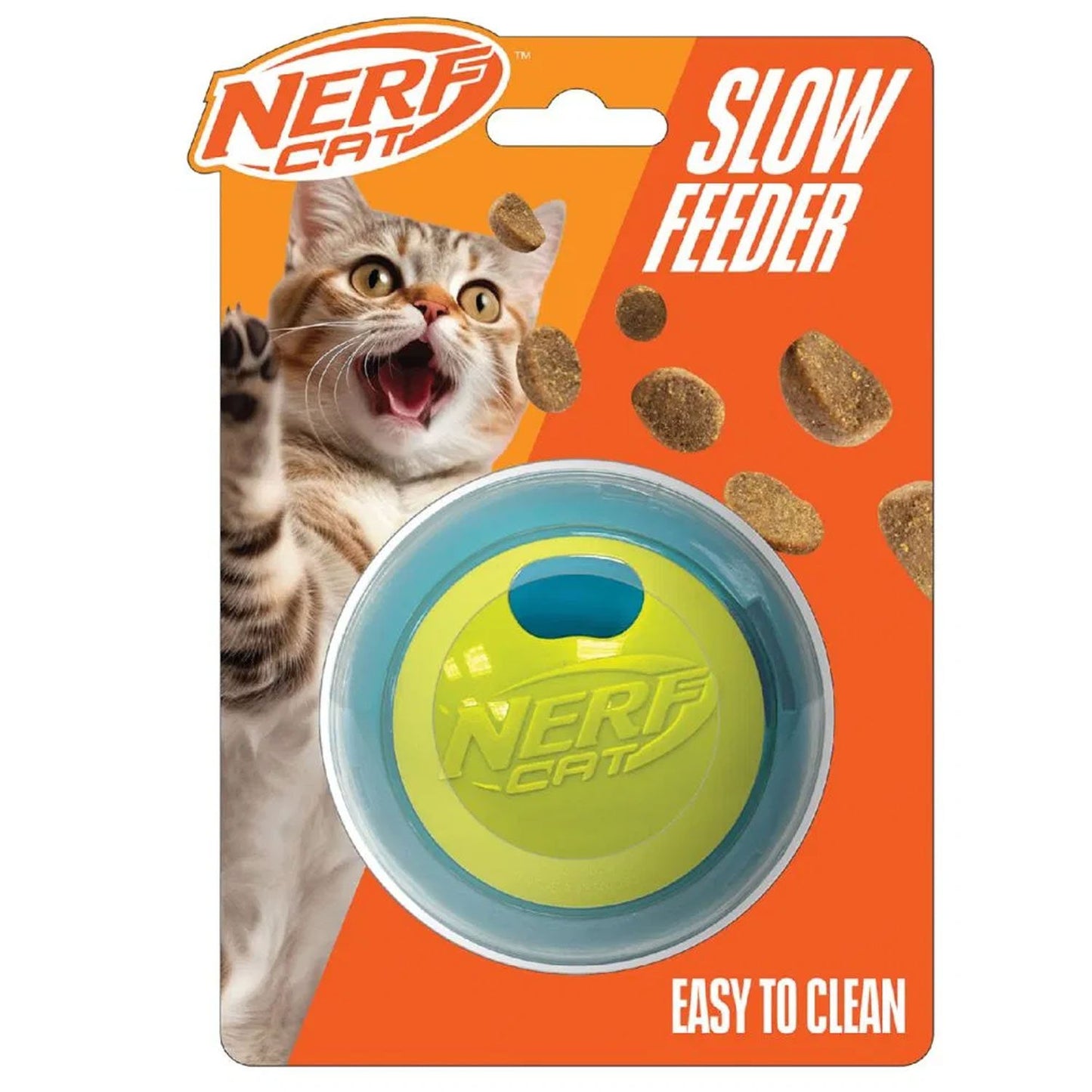 Nerf Cat Slow Feeder Puzzle Ball 3.5inchs