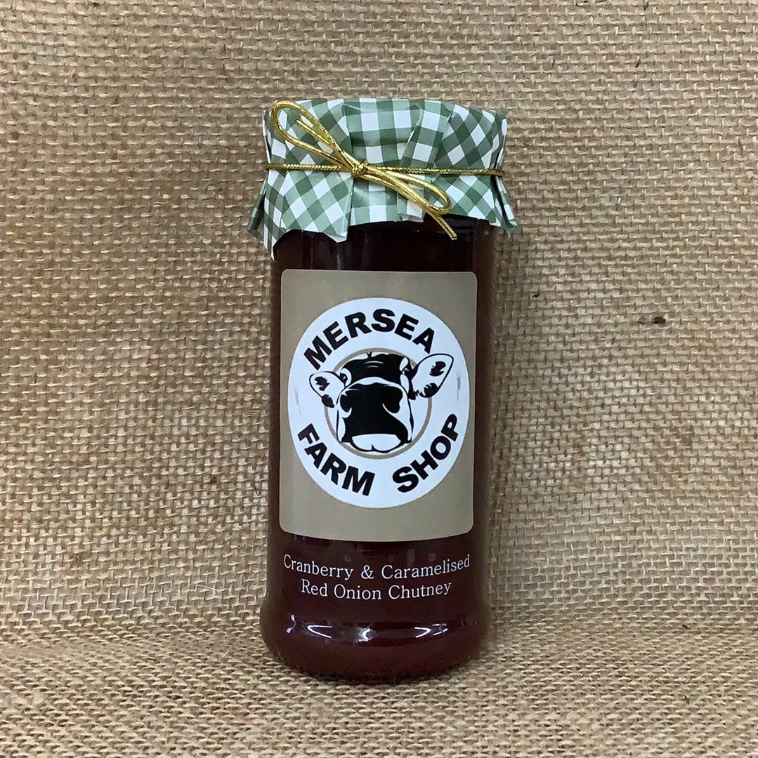 Mersea Farm Shop, Cranberry & Caramelised Red Onion Chutney 300g