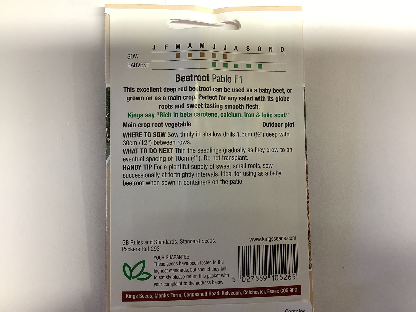 Kings Seeds Beetroot Pablo F1