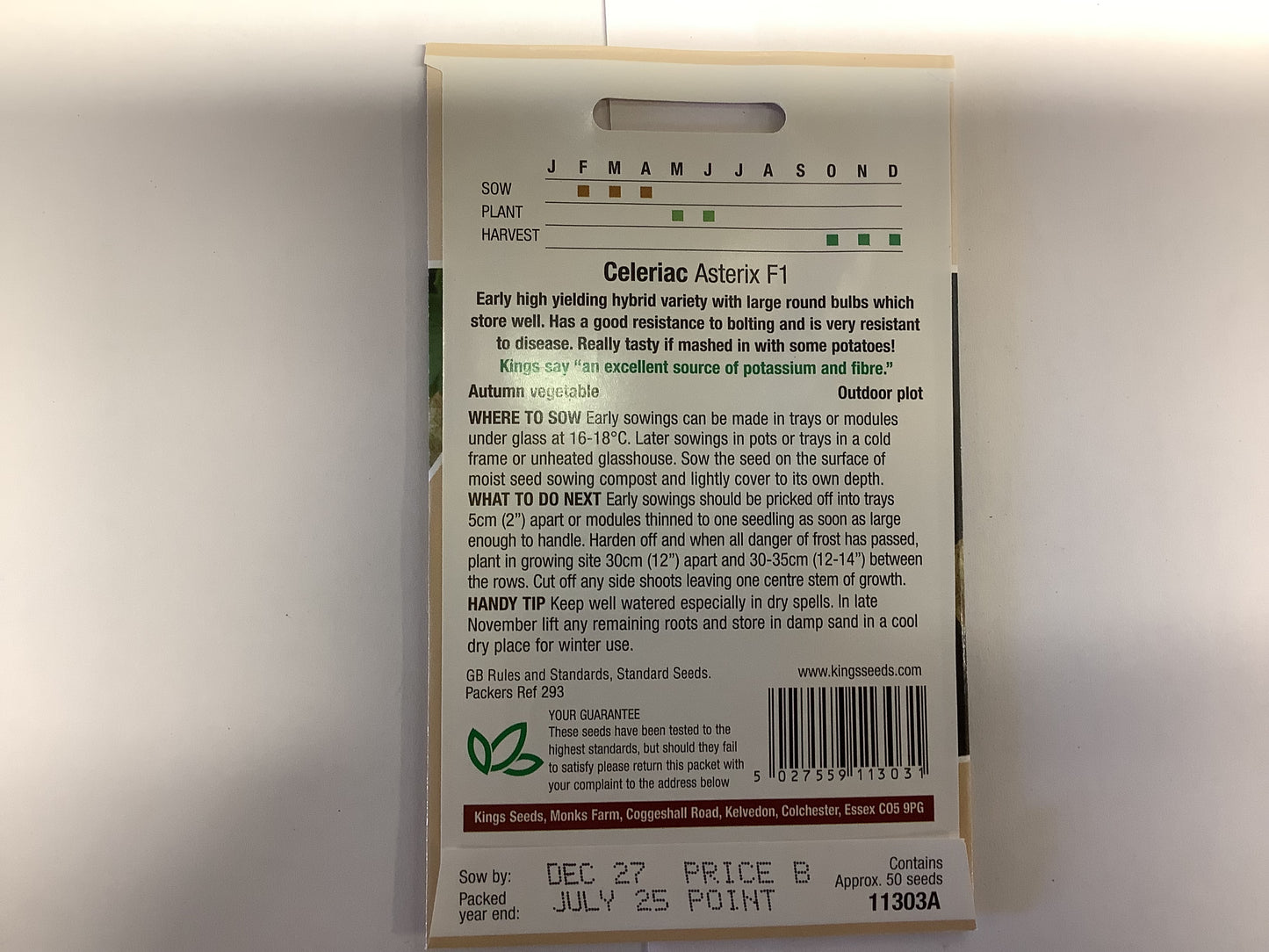 Kings Seeds Celeric Asterix F1