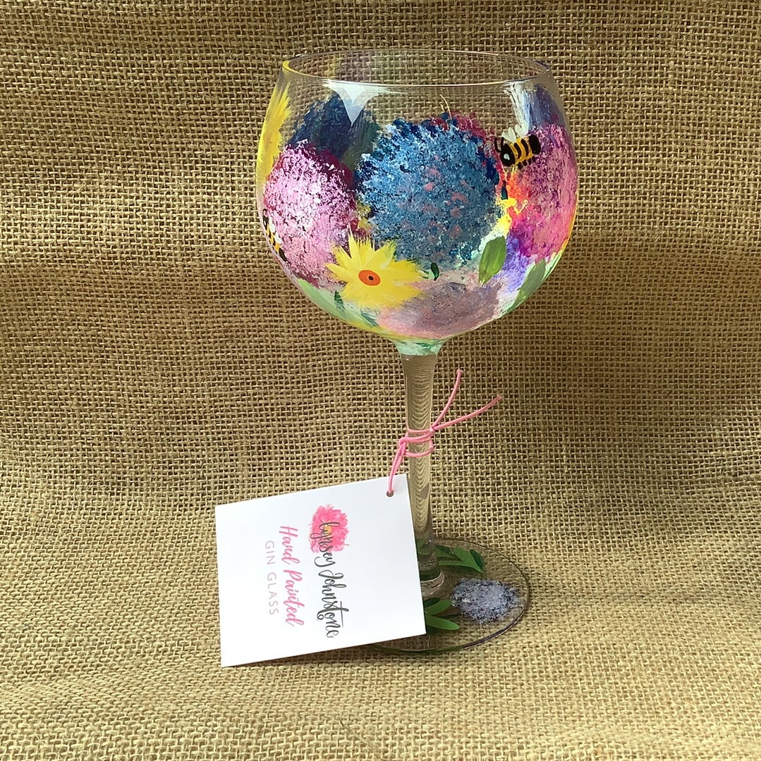 Hand Painted Gin Glass-21cm