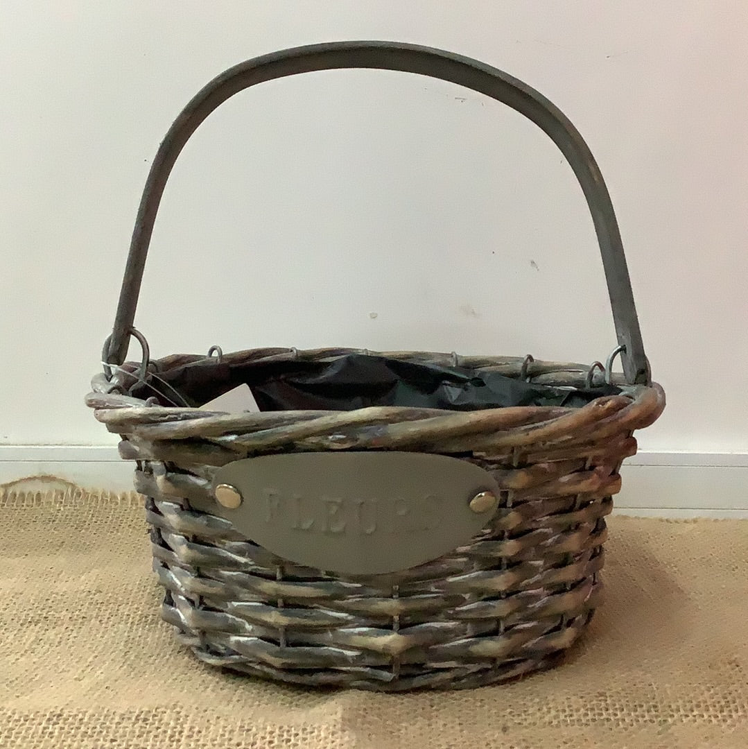 Round Fleur Basket