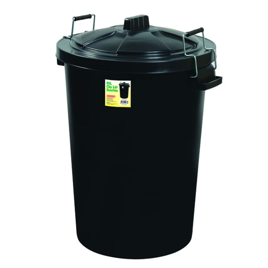 Dustbin Metal clip lid 90L