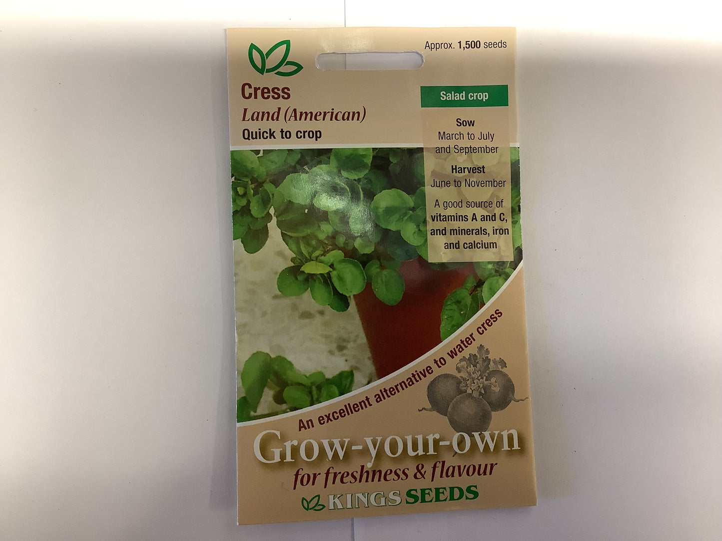 Kings Seeds Cress Land (American)