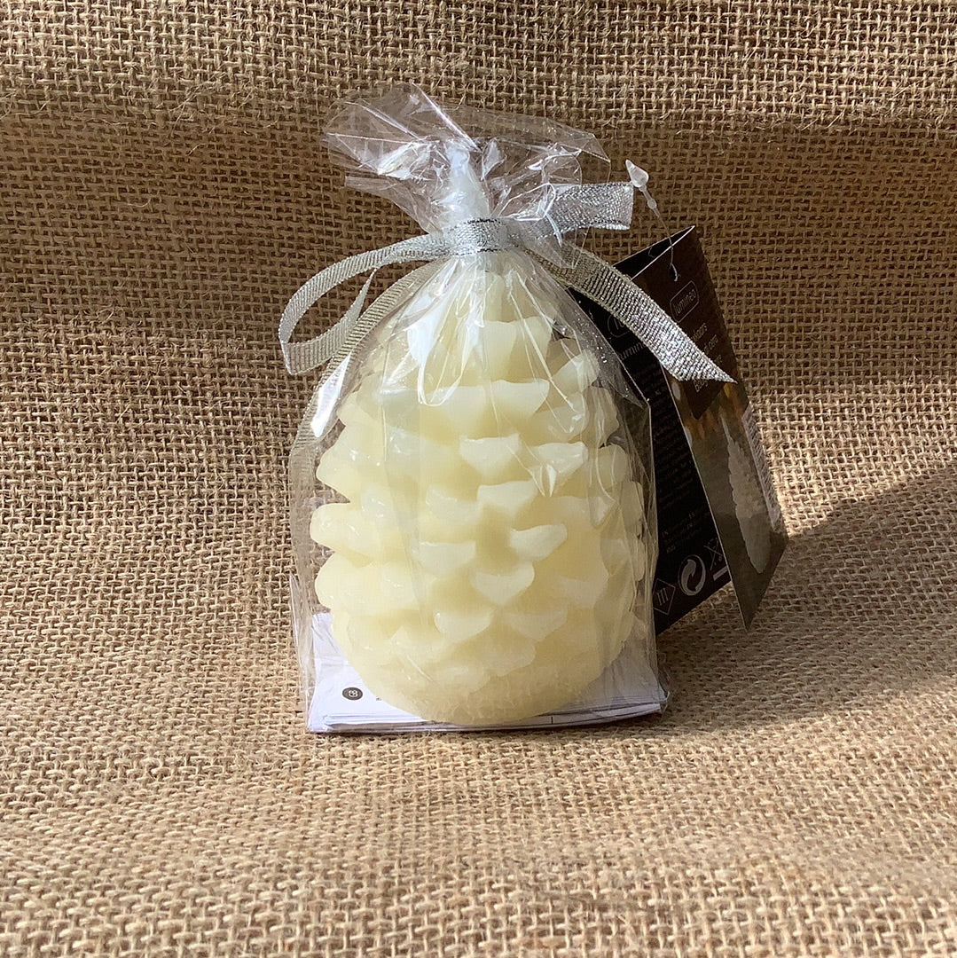 LED Pinecone Candle With Realistic Flame-11cm