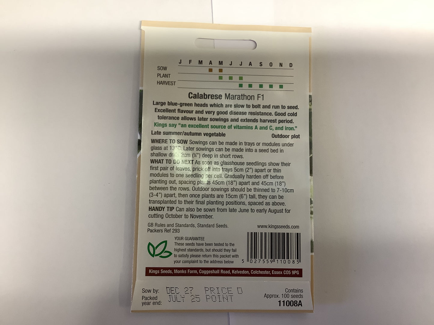 Kings Seeds Calabrese Marathon F1