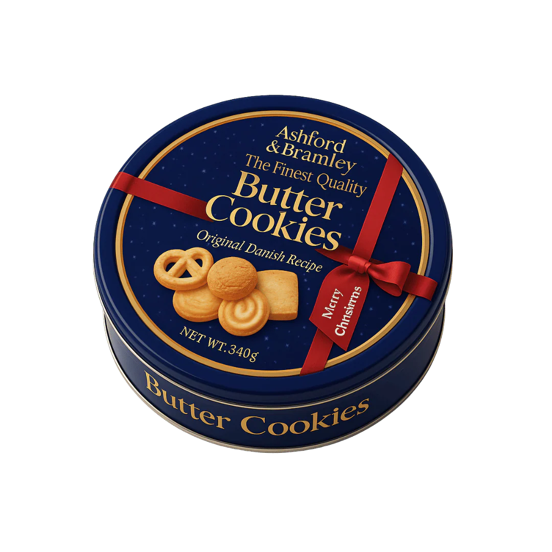 Ashford & Branley Butter Cookies – 340g Tin