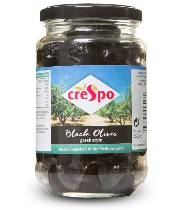 Crespo Pitted Black Olives 354g