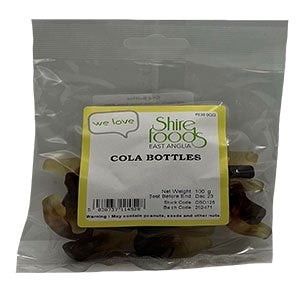 Shirefoods Cola Bottles 100g