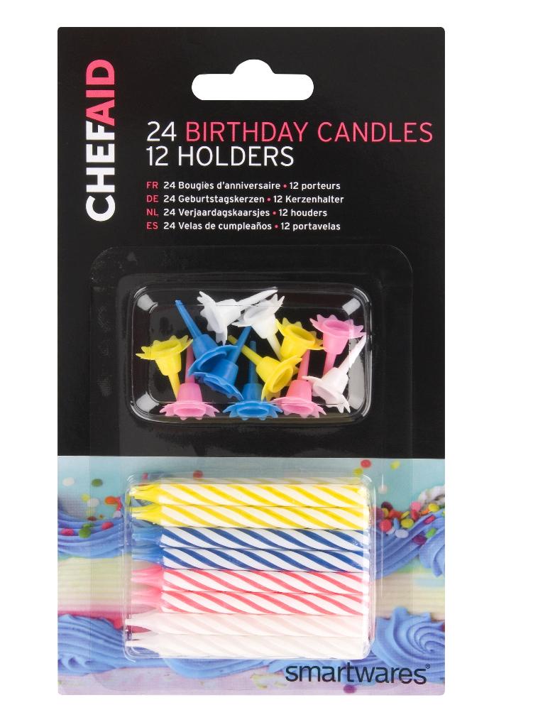 ChefAid Birthday Candles Pack 24