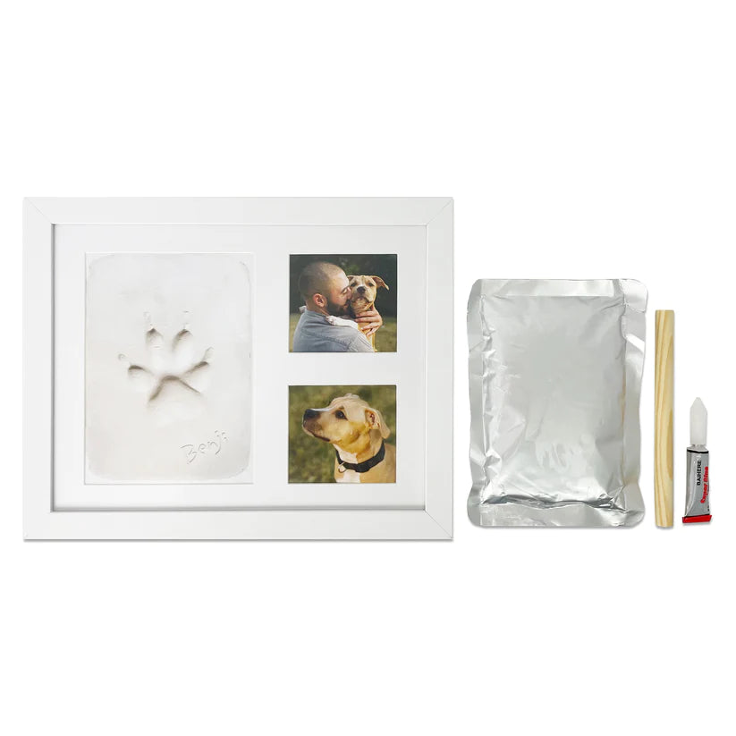 Oh So Precious Pet Keepsake Paw Print Clay Mould & Photo Frame