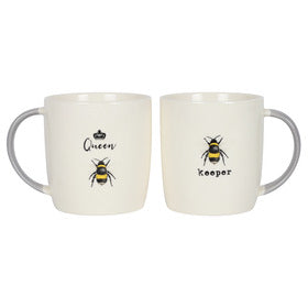 Queen And Keeper Ceramic Mug Set Of 2