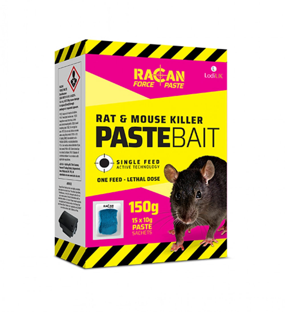 Racan, Single Feed-Lethal Dose Pastebait 15x10g Paste Sachets