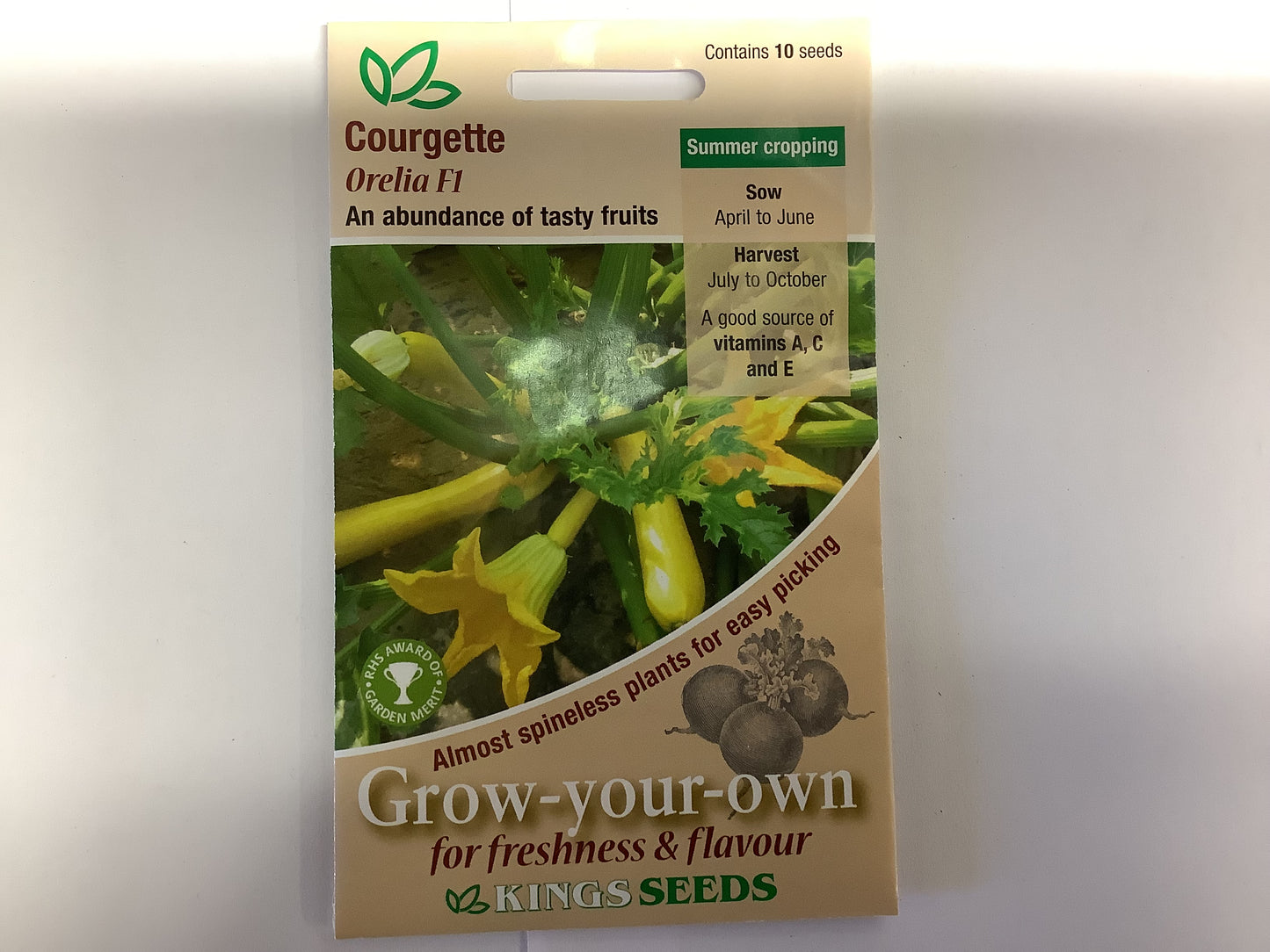 Kings Seeds Courgette Orelia F1