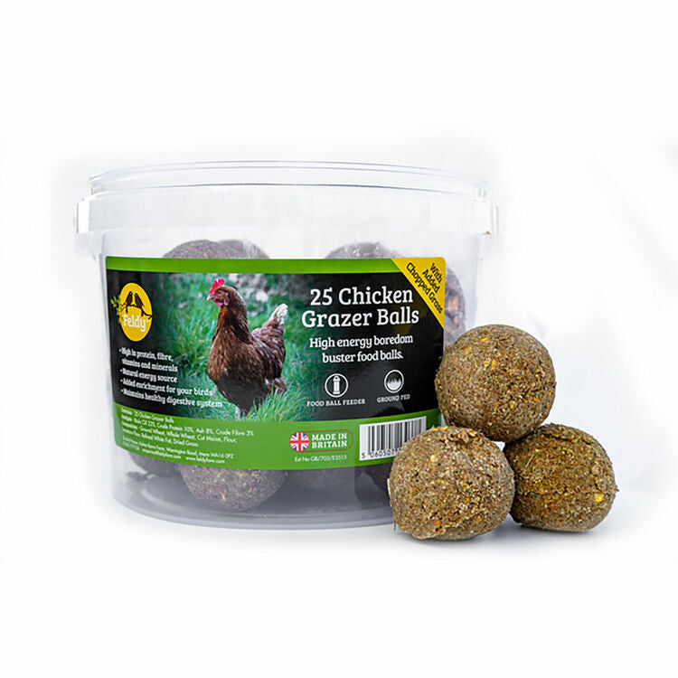 Feldy Chicken Grazer Balls - 25 Balls