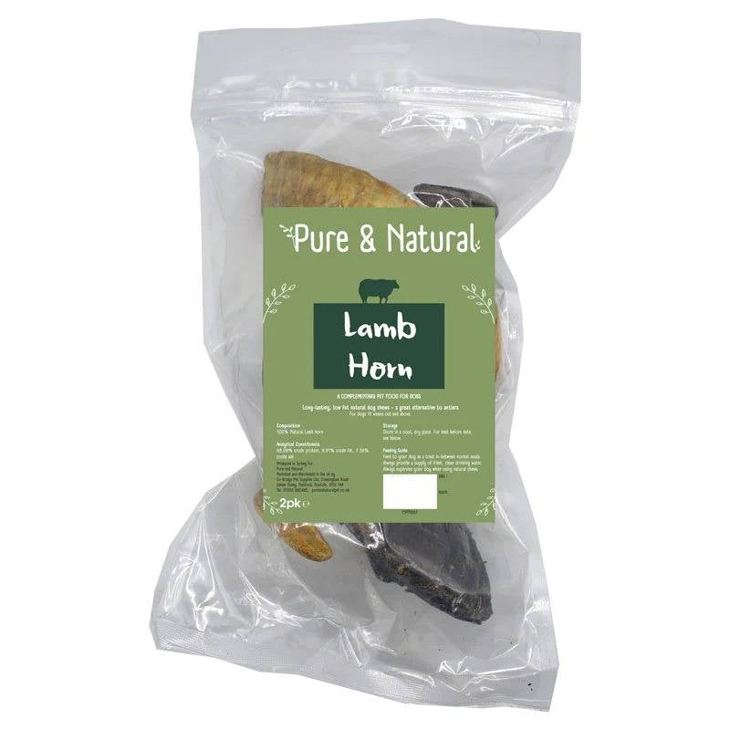 Pure & Natural Lamb Horn - 2pk