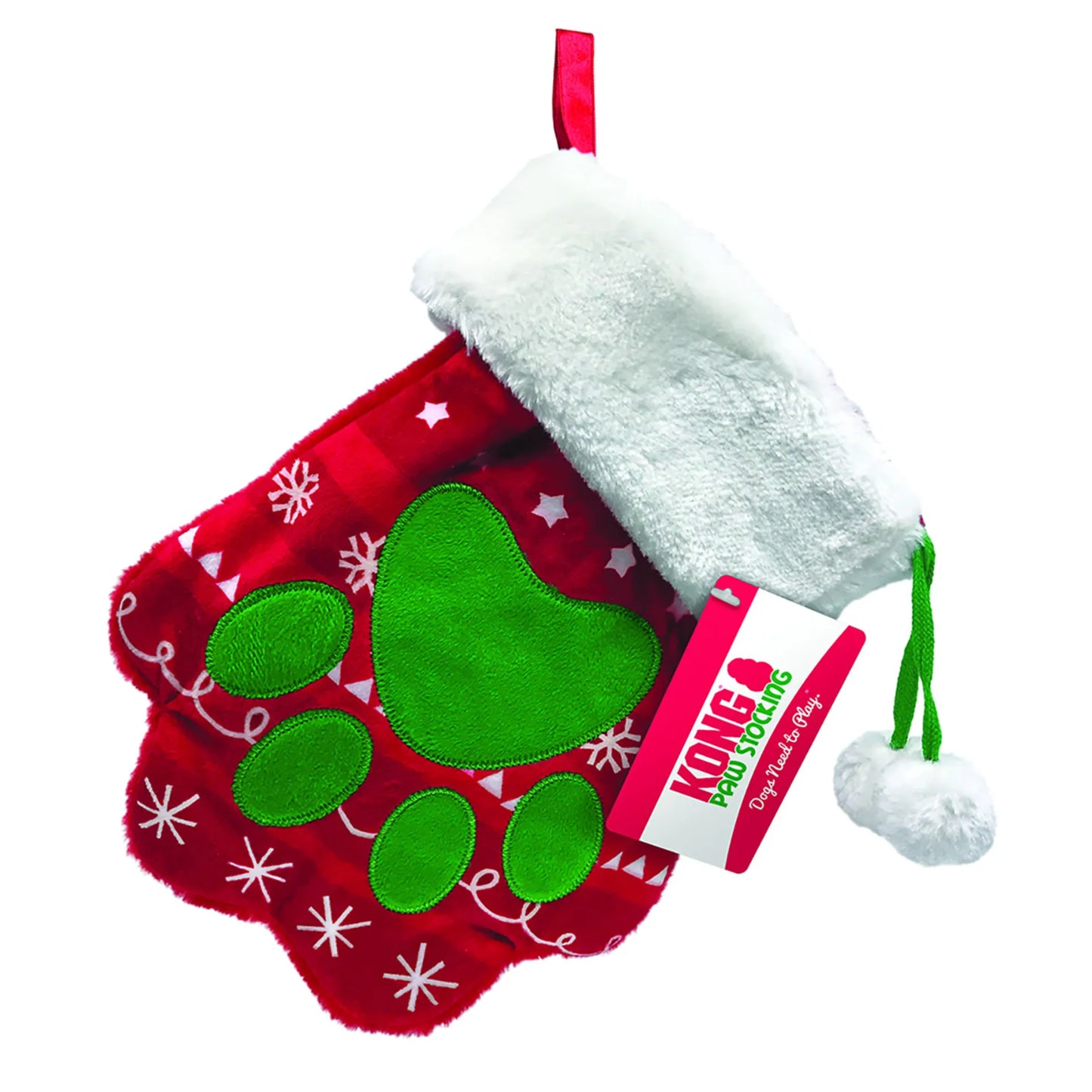 KONG Christmas plush Paw Stocking