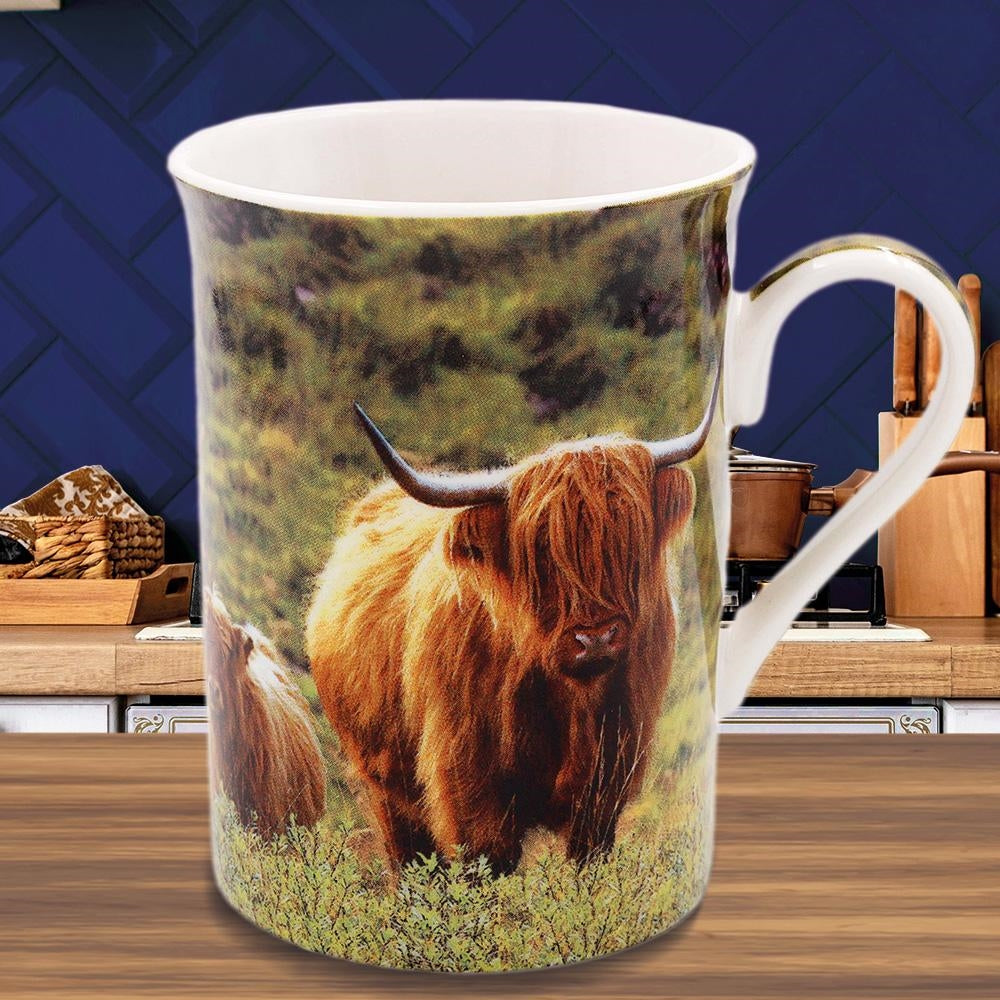 Highland Cow Fine China Mug