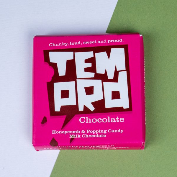 Temprd Milk Chocolate Honeycomb & Popping 100g