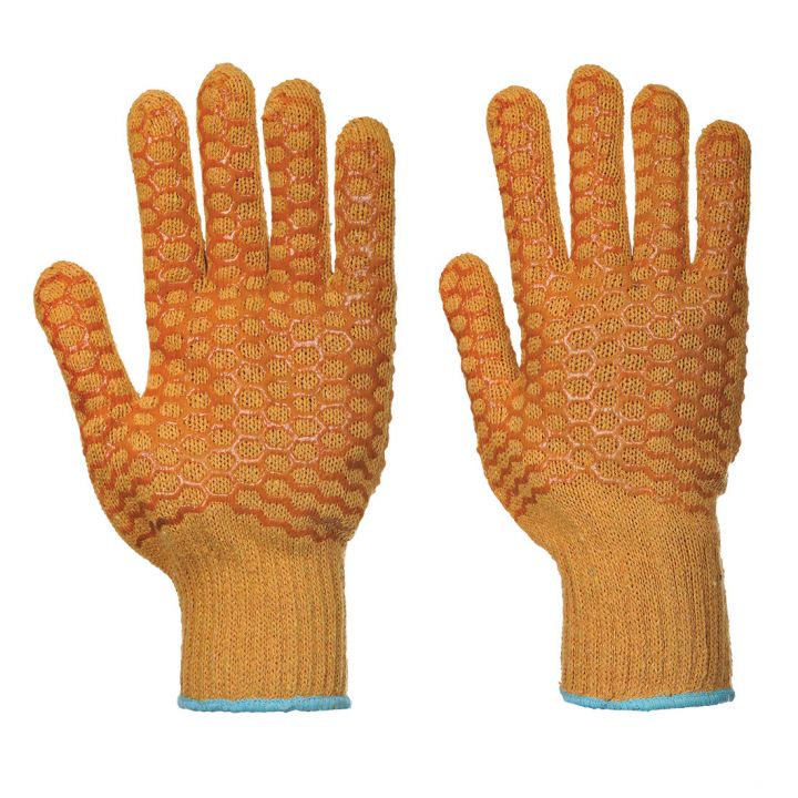 Criss Cross Orange Gloves