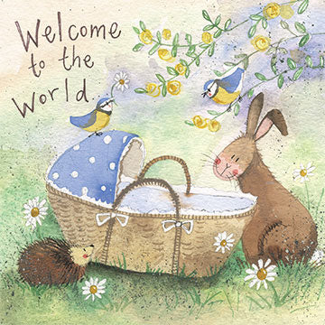 Alex Clark "Welcome To The World" Card (New Baby)