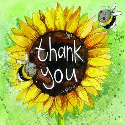 Alex Clark "Thank You Sunflowers" Card (Thank You)
