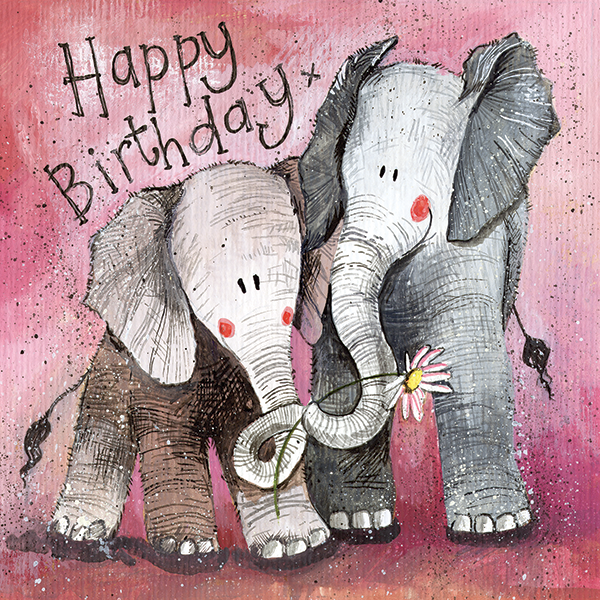 Alex Clark "The Two Nellies" Card (Happy Birthday)