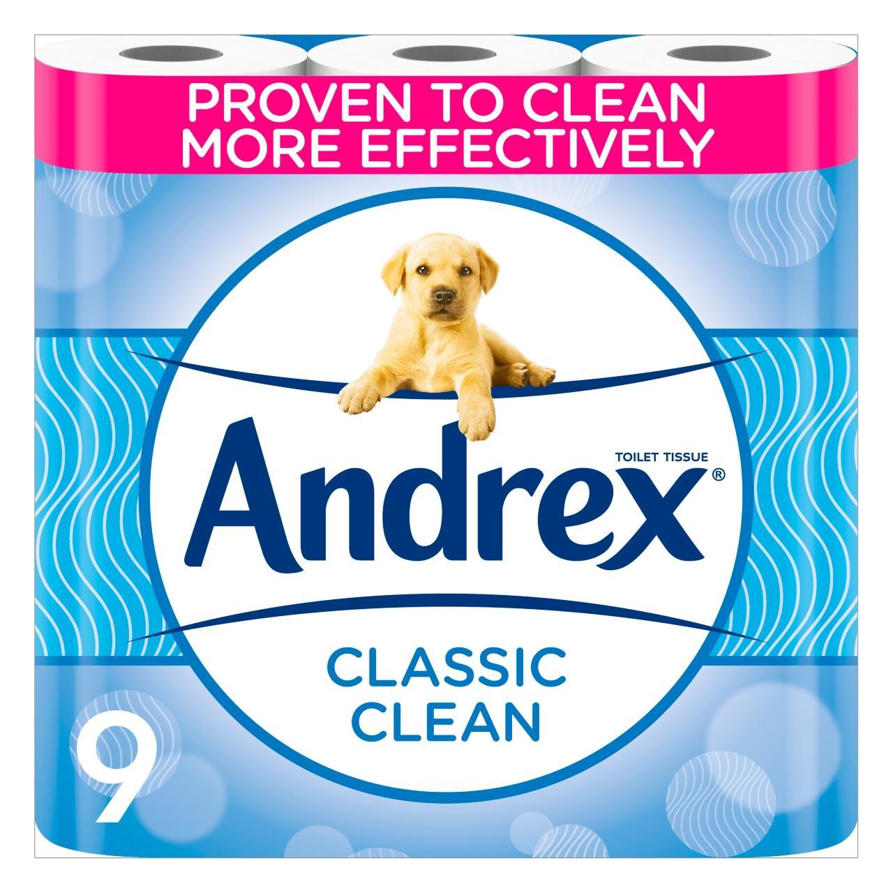 Andrex Classic Toilet Roll x9