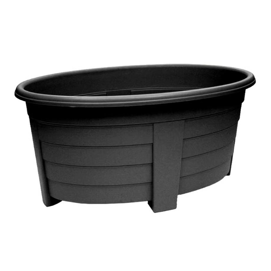 Grosvenor Oval Planter Black 55cm