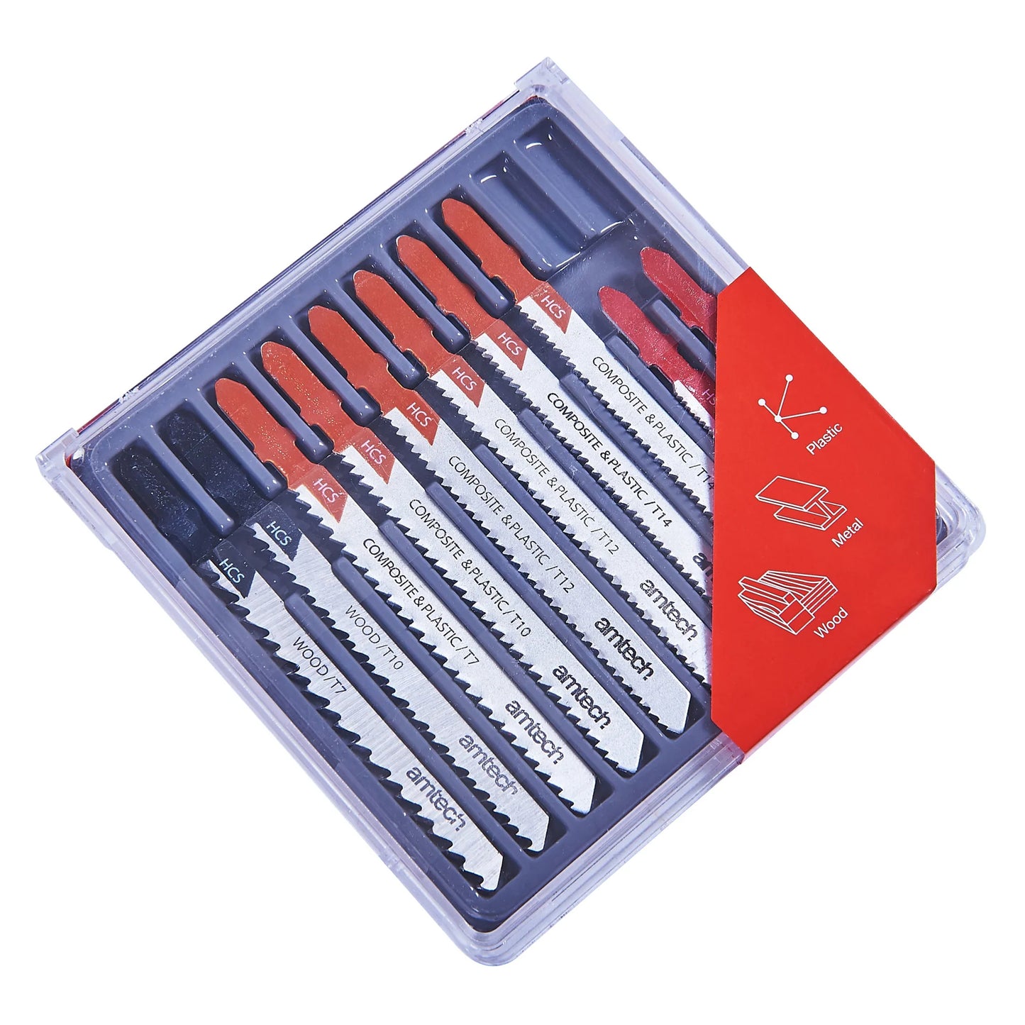 Amtech Jigsaw Blade Set 10pcs T Fitting