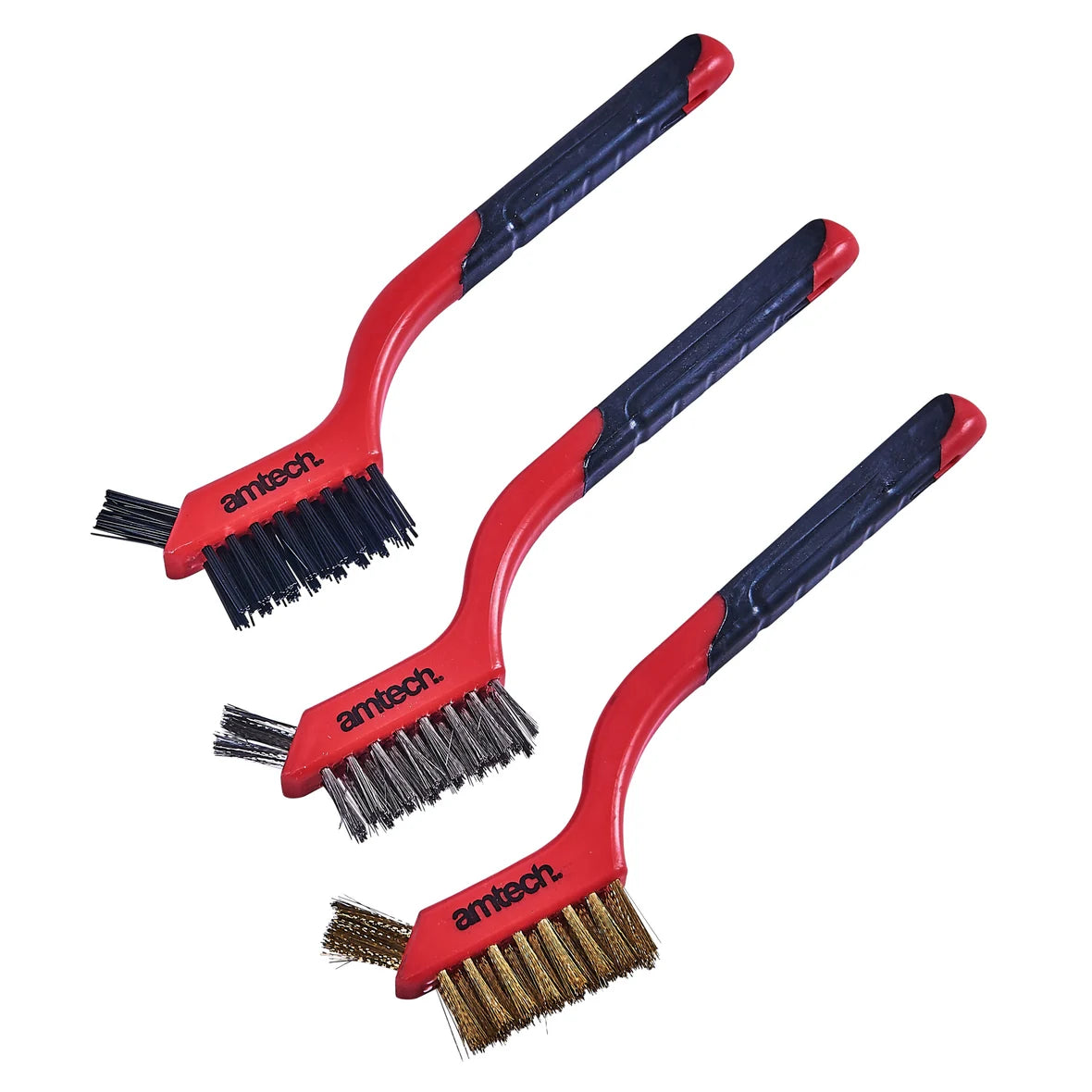 Amtech 2 In 1 Brush Set 3pcs