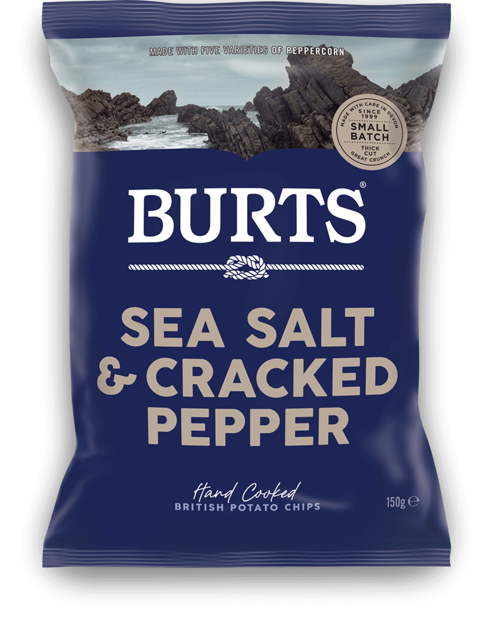 Burts Sea Salt & Black Pepper Crisps 150g
