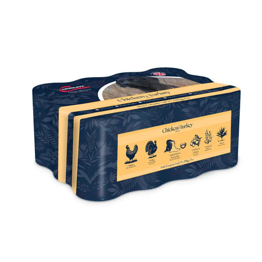Chudleys Adult Complete Loaf Chicken & Turkey With Liver 12x395g Tins