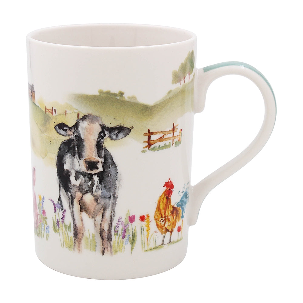Lesser & Pavey Cow Design Fine China Mug Boxed