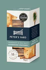 Peters Yard Rosemary & Sea Salt Sourdough Crackers 90g