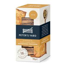 Peter's Yard Pumpkin & Sunflower Seed Sourdough Crackers 105g