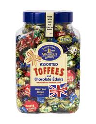 Walker's Nonsuch Assorted Toffee & Chocolate Eclairs Jar 1.25kg
