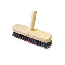 Hillbrush Coloured Bristle Deck Scrub Brush