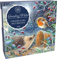 Grandma Wild's Caramel & Sea Salt Biscuits - Hedgehog & Robin Box 200g